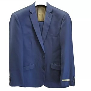 Fino Uomo Mens 2 Piece Slim Fit Suit Indigo 46RX40